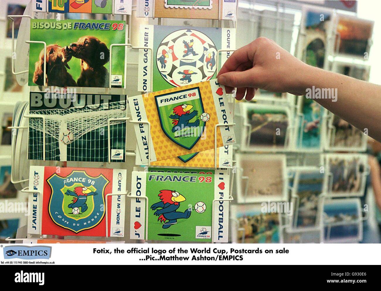 Coupe Du Monde France 98 Mascotte, World Cup FIFA Footix Grand Modèle