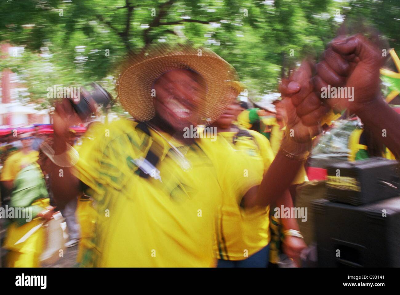 Jamaica fans enjoys the fun before the match in Paris Stock Photo Alamy