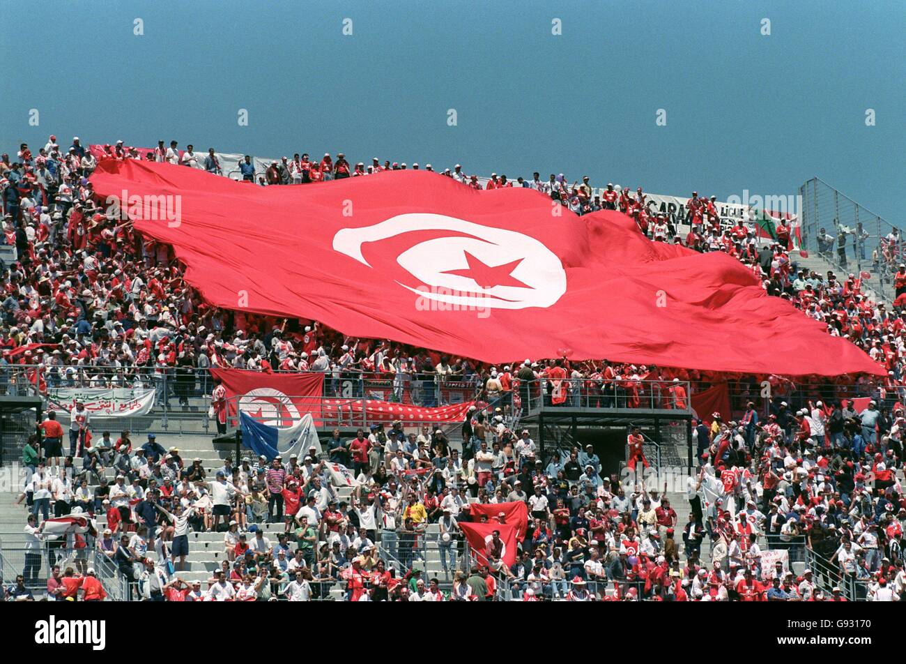 Tunisia football flag hi-res stock photography and images - Alamy