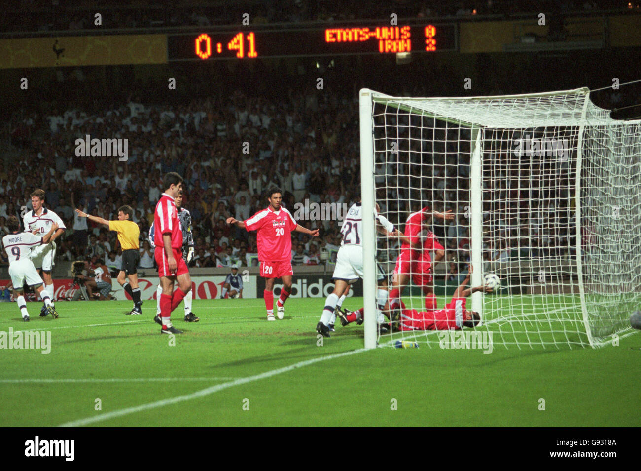 Soccer World Cup France 98 Group F USA v Iran Stock Photo