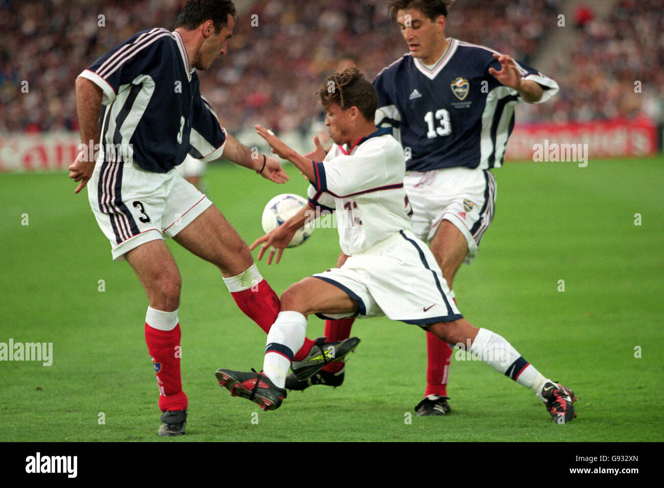 Soccer World Cup France 98 Group F USA v Yugoslavia Stock Photo