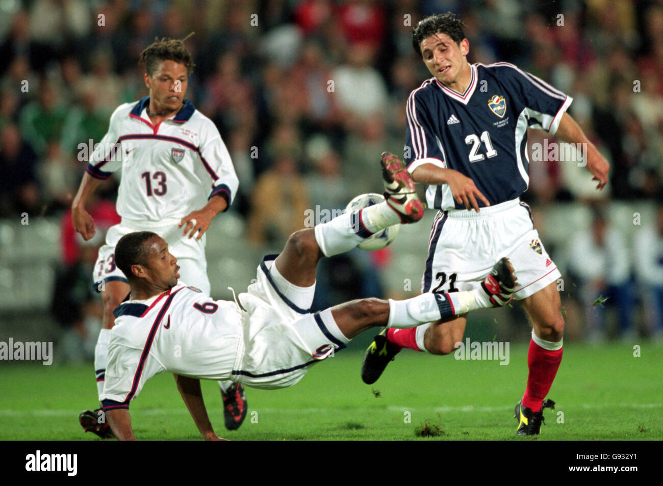 Soccer World Cup France 98 Group F USA v Yugoslavia Stock Photo