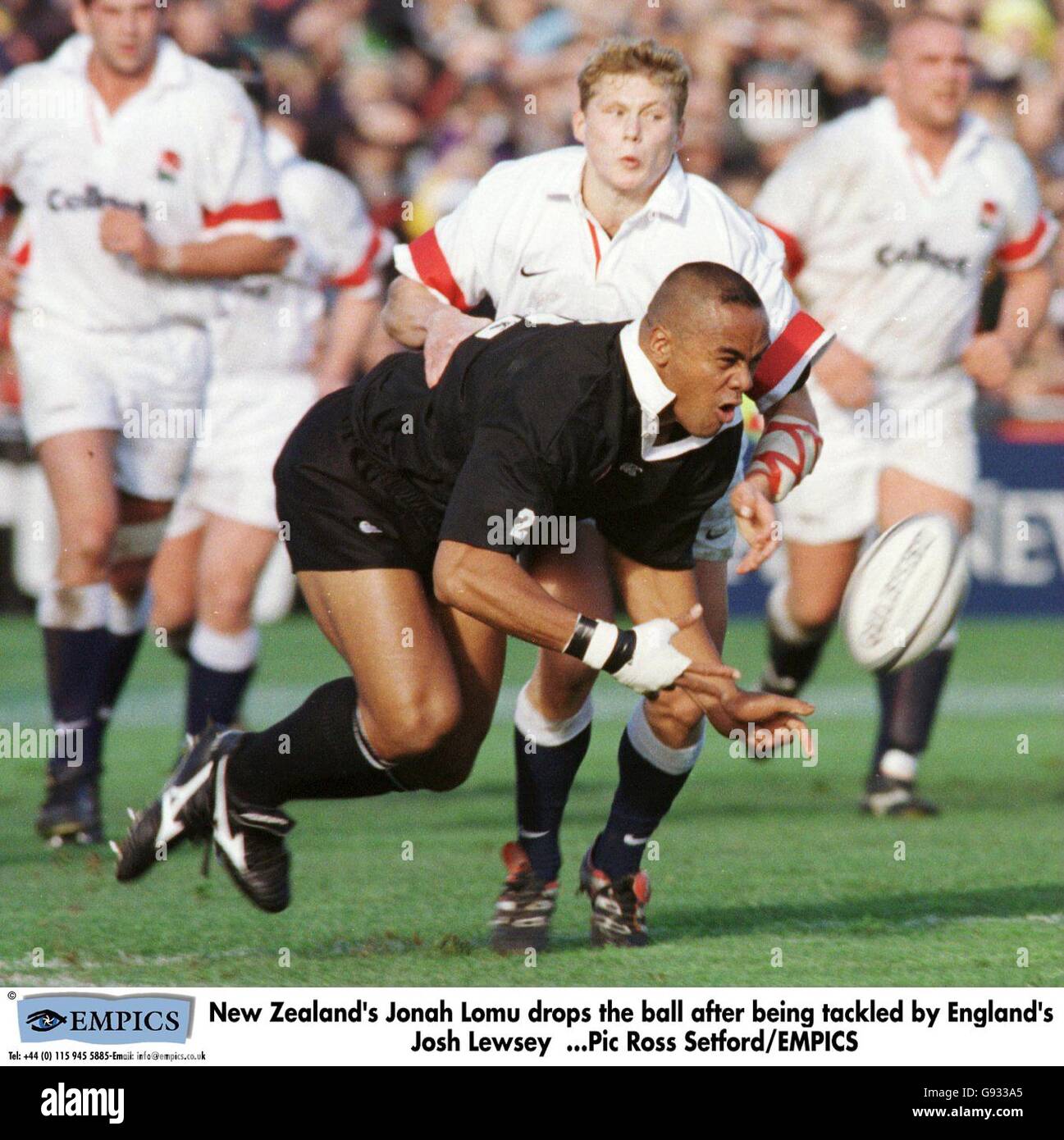Rugby Union Second Test New Zealand v England. New Zealand's Jonah