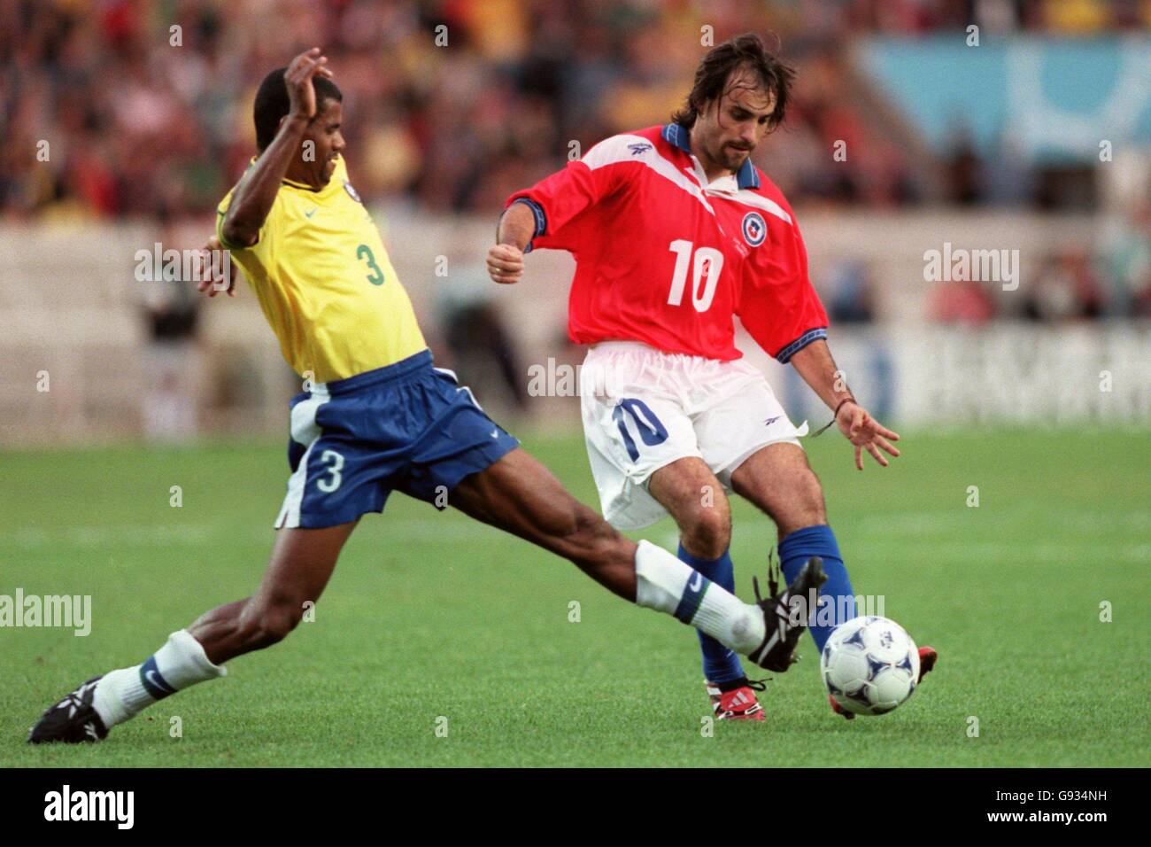 Ticket Coupe Du Monde 1998 - 1/8e De Finale Brésil Vs Chili - France 98 - Bon état