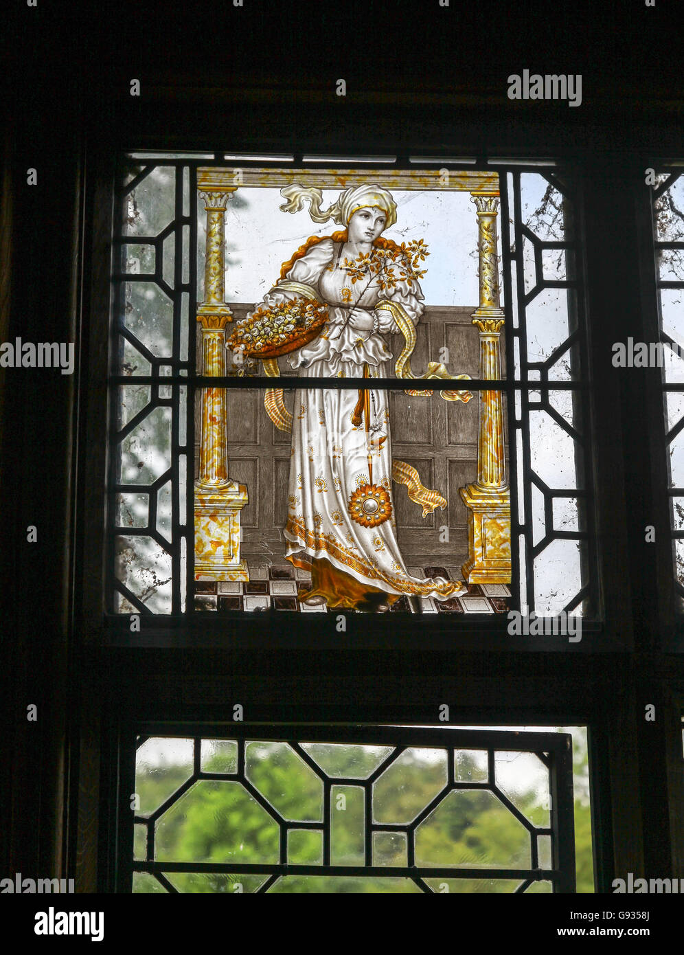 Victorian stained glass windows designed by Charles Eamer Kempe at