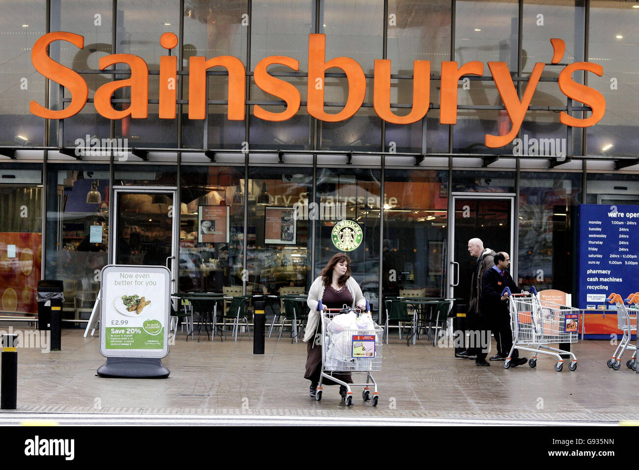 Sainsbury's Supermarket. A general view of a Sainsbury's store at the