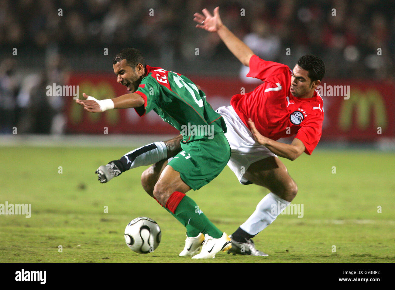 Soccer - African Cup of Nations 2006 - Group A - Egypt v Morocco - Cairo International Stadium Stock Photo