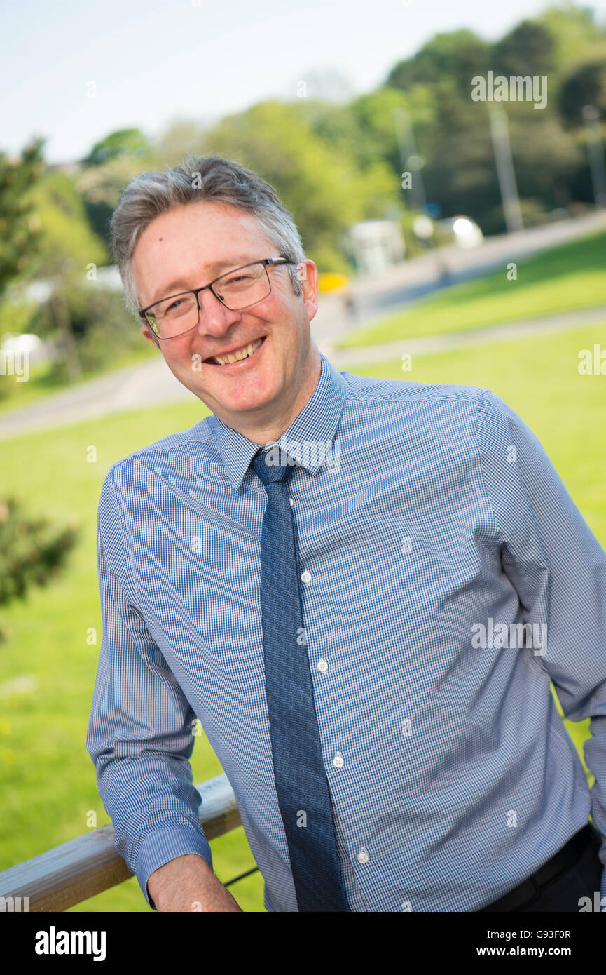 John Grattan, Aberystwyth University vice-chancellor, Wales UK Stock Photo