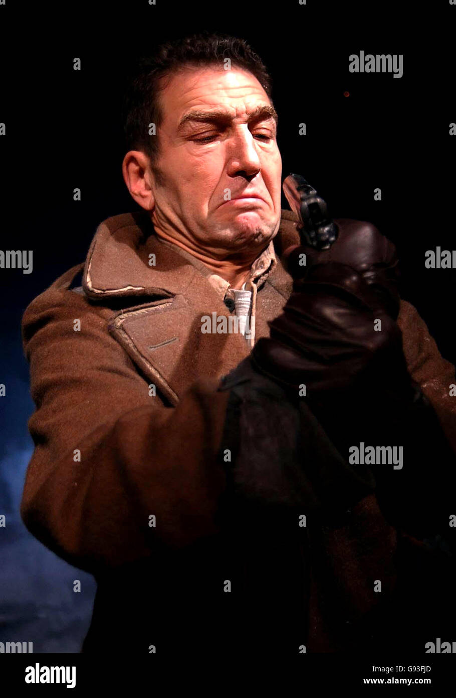 Actor Greg Hicks performs in 'Missing Persons, Four Tragedies and Roy Keane', a one-man play by Colin Teevan, at Trafalgar Studios, central London, Wednesday February 1 2006. PRESS ASSOCIATION PHOTO. Photo Credit Should Read: Joel Ryan/PA Stock Photo