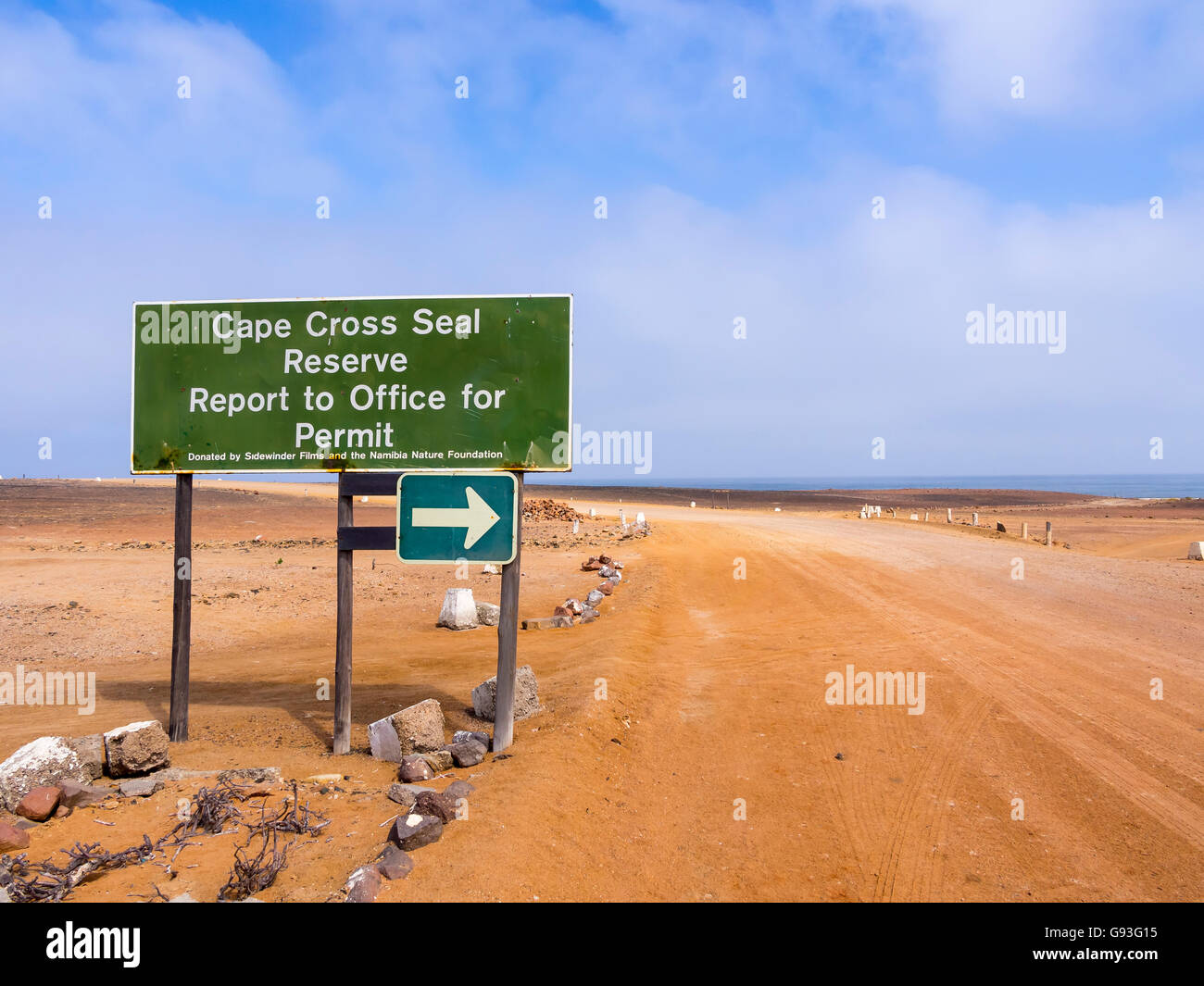 Cape Cross, protection zone, reserve for seals, Erongo Region, Namibia Stock Photo
