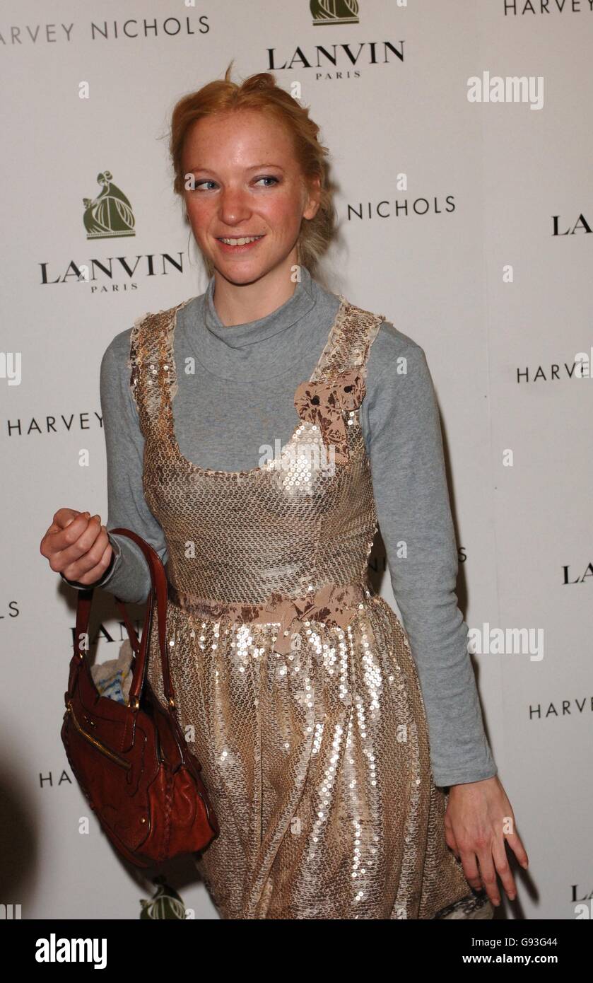 Nathalie Press arrives for the 'World Of Lanvin' VIP party, at Harvey