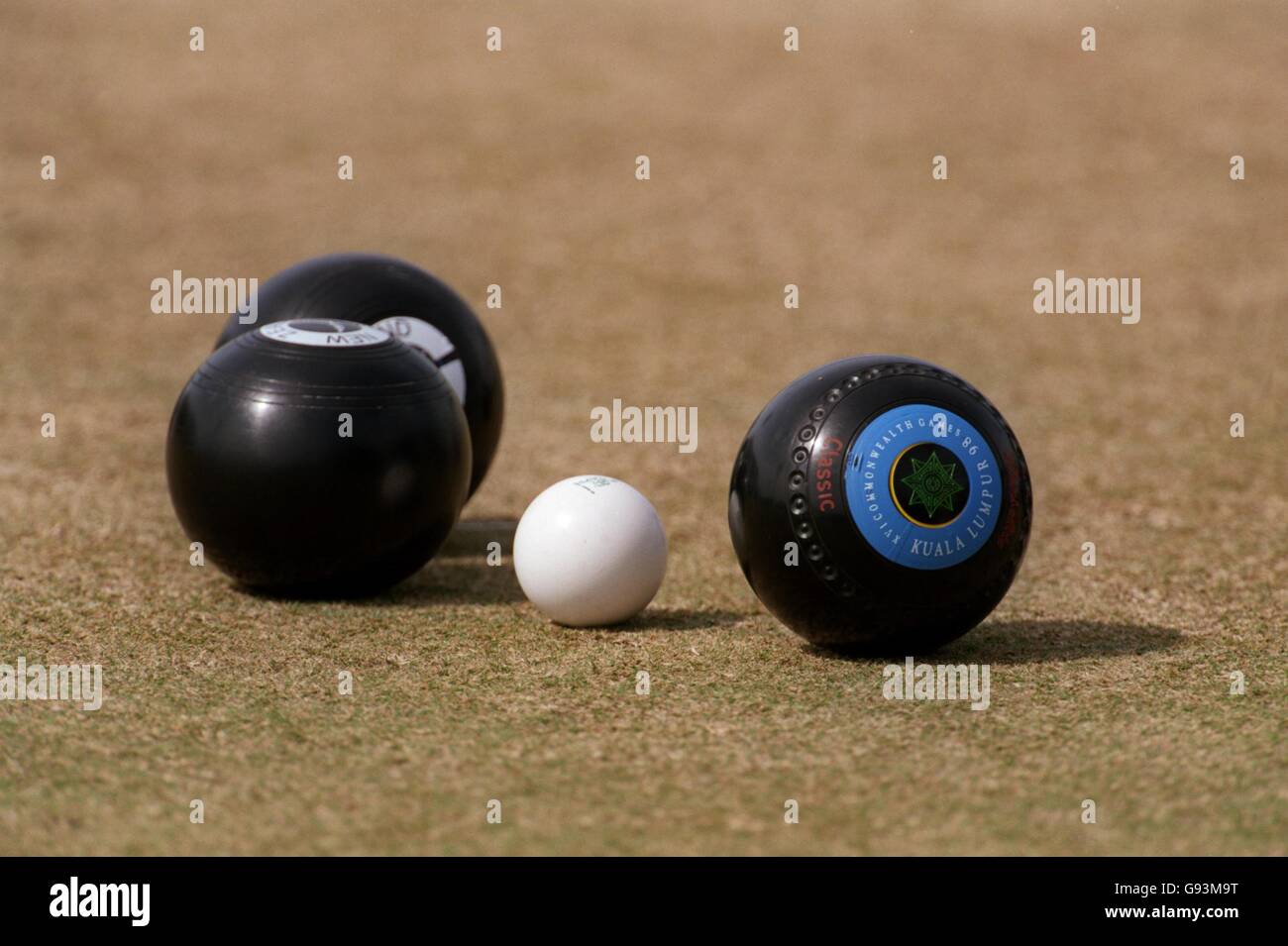 Bowls 16th Commonwealth Games Kuala Lumpur, Malaysia Singles Section A England v