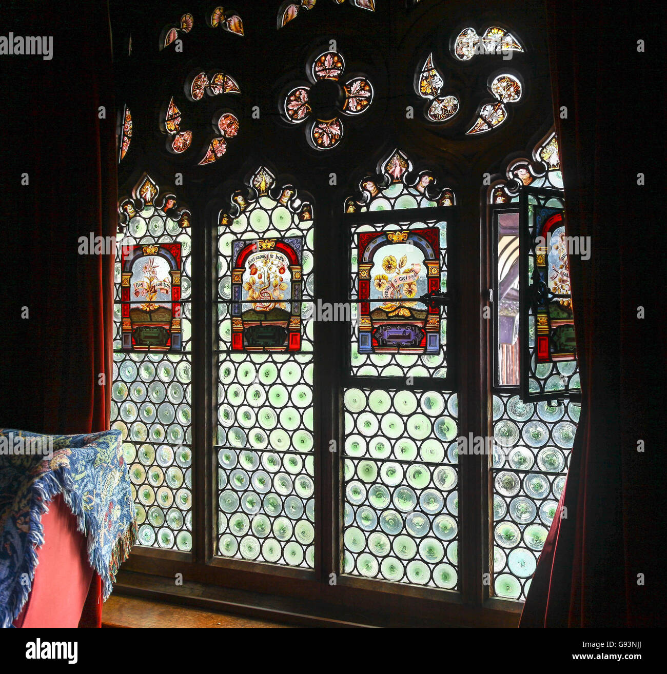 Victorian Stained Glass Window Stock Photos & Victorian Stained Glass