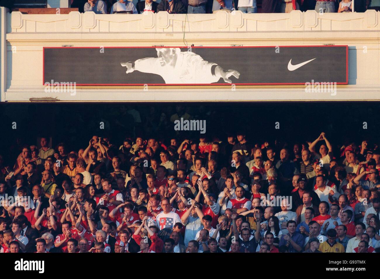 Soccer - FA Carling Premiership - Arsenal v Nottingham Forest. Nike advert  at Highbury Stock Photo - Alamy