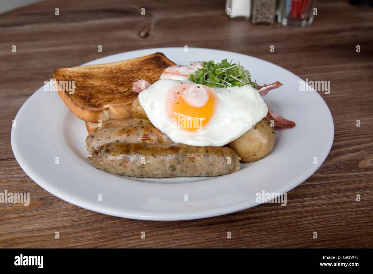 Scottish Breakfast in Cafe, Edinburgh; Scotland Stock Photo Alamy