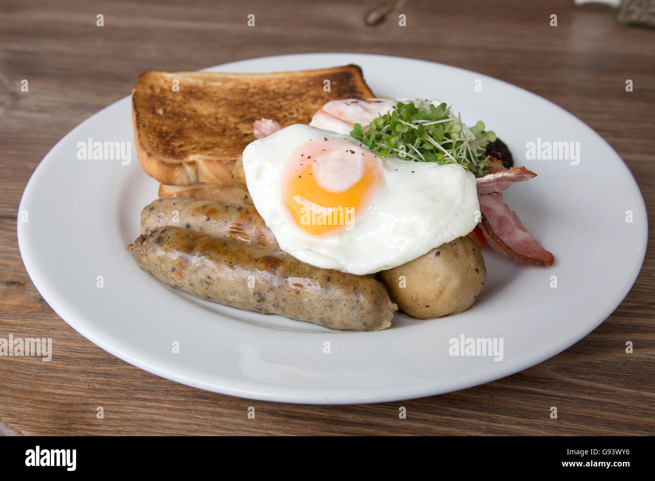Scottish Breakfast in Cafe, Edinburgh; Scotland Stock Photo Alamy