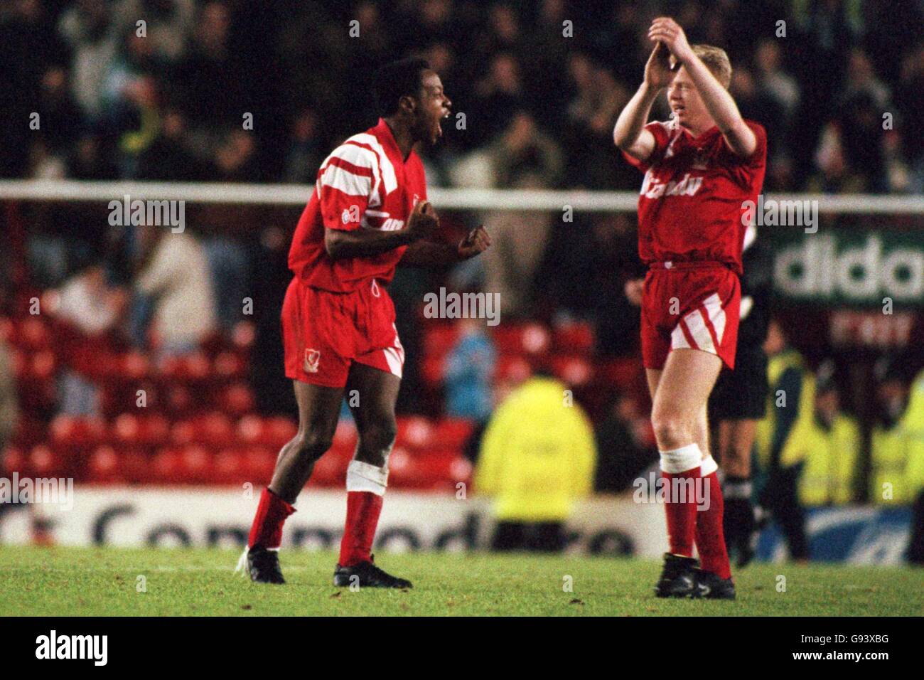 Soccer - Uefa Cup - Second Round - Second Leg - Liverpool v Auxerre Stock Photo