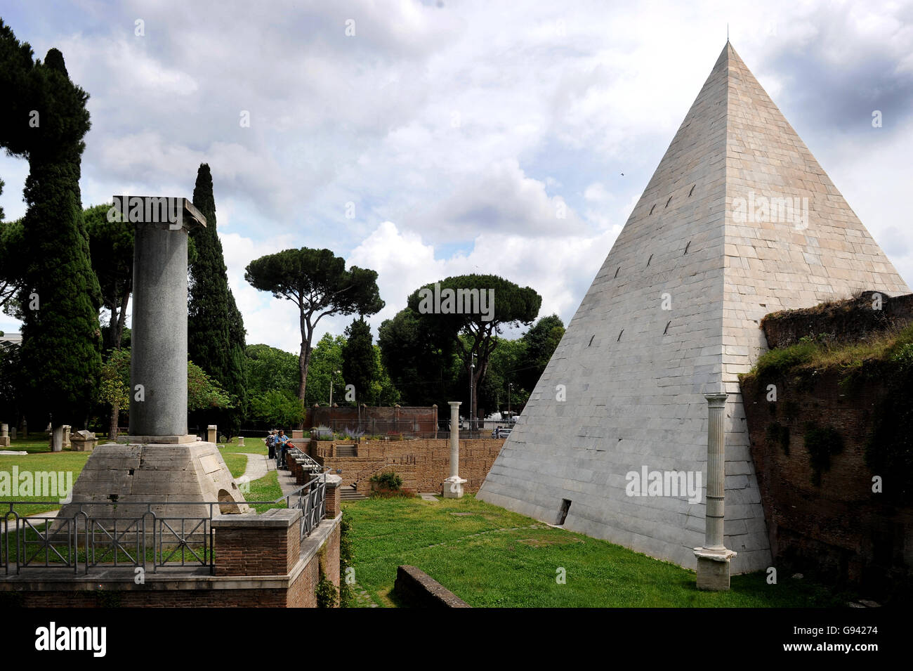 Rome, Italy. Pyramid of Caius Cestius. Picture by Paul Heyes, Wednesday ...