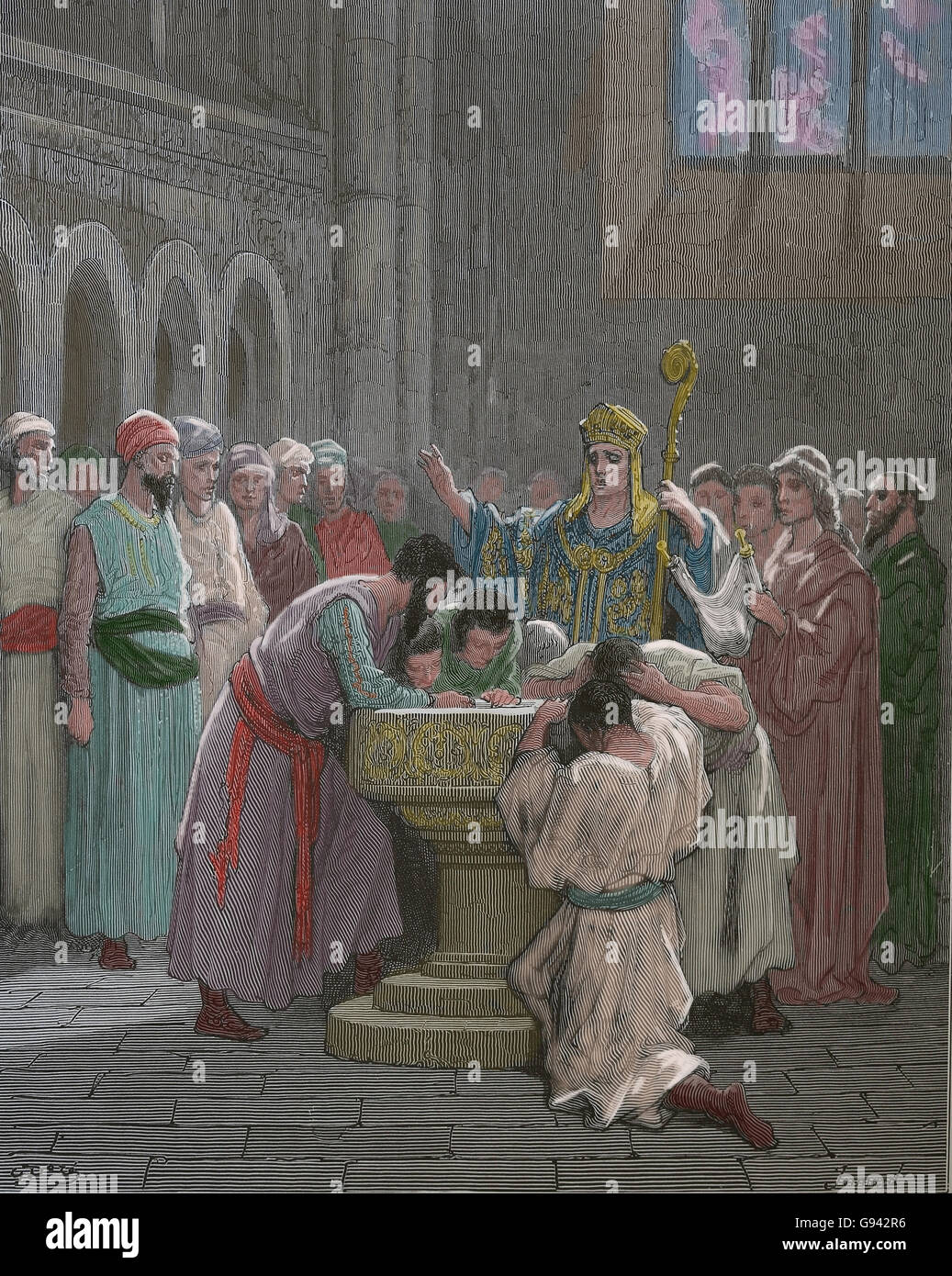 Baptism medieval hires stock photography and images Alamy