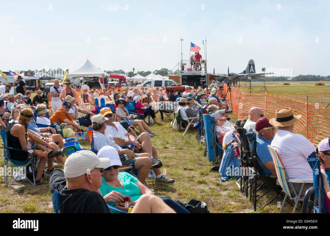 Tico Warbird Air Show Titusville Florida Spectators viewing planes