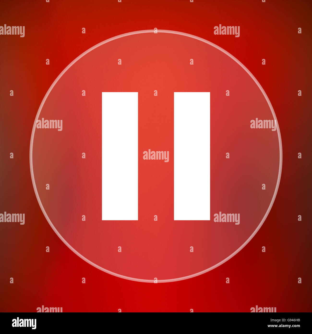 Pause button icon hi-res stock photography and images - Alamy