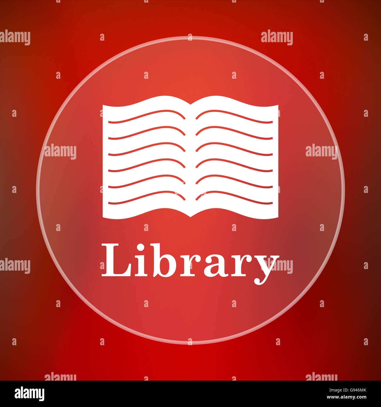 Book icon education library hi-res stock photography and images - Alamy