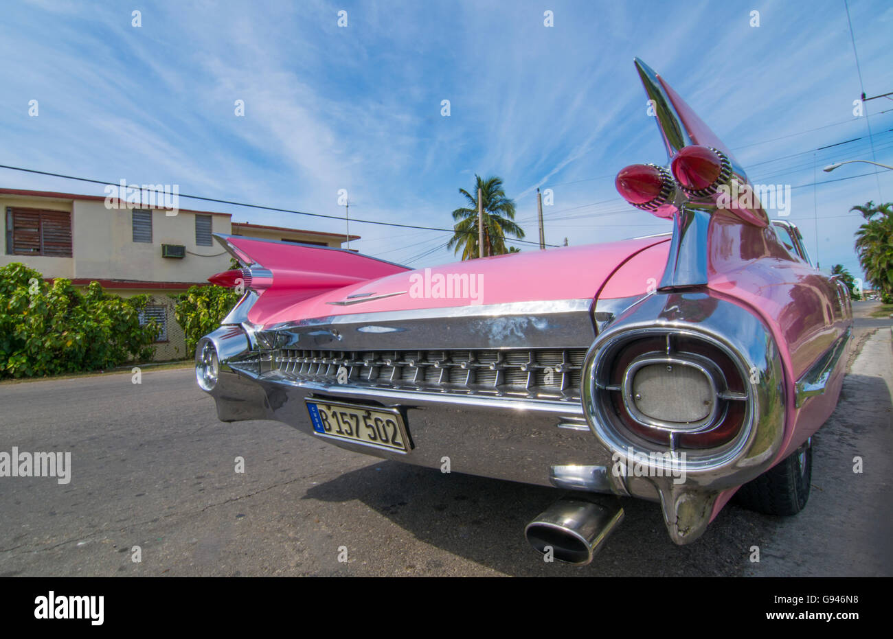1959 Cadillac Pink Stock Photos 1959 Cadillac Pink Stock Images