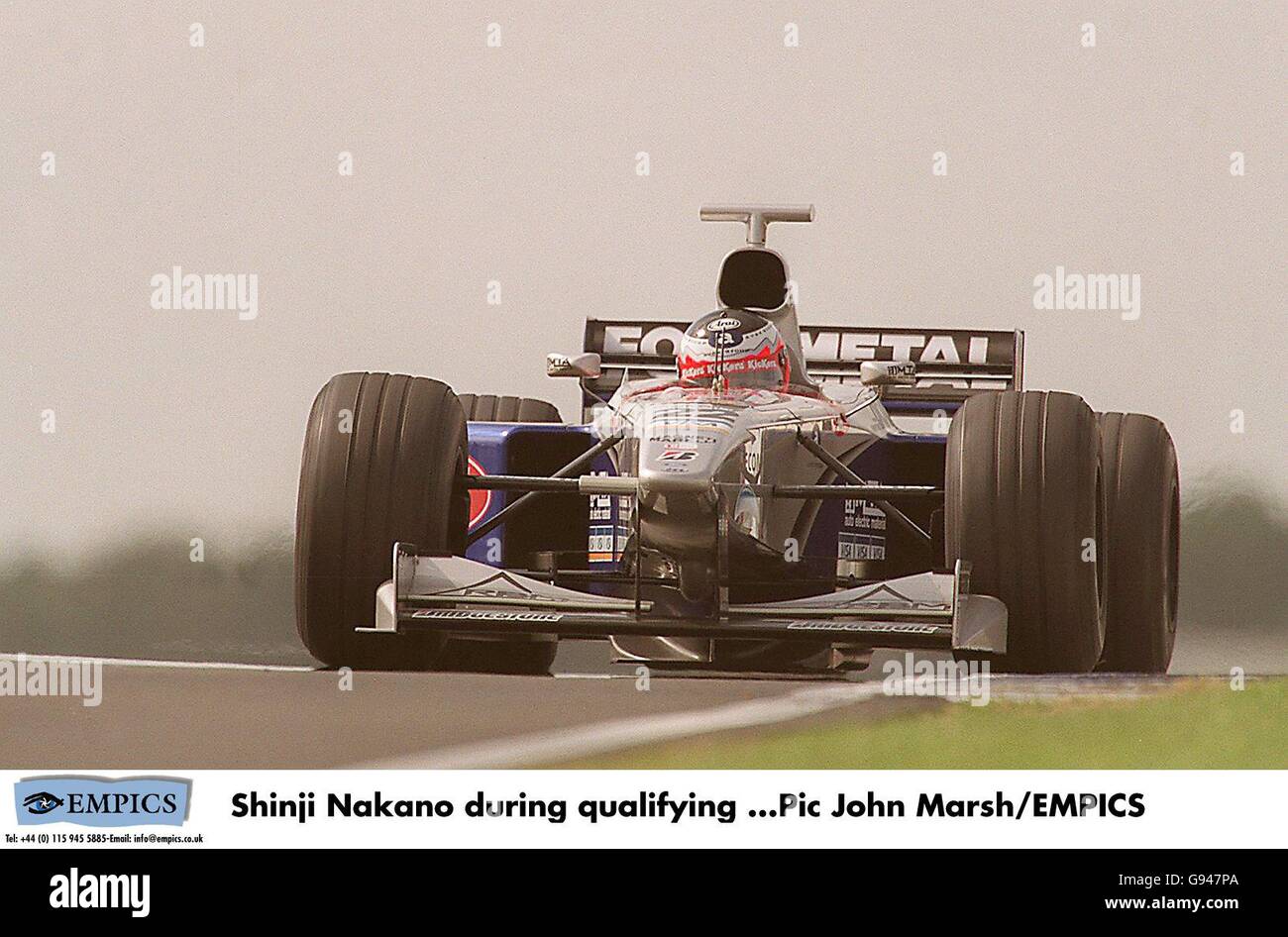 pay storm forget Formula One Motor Racing - British Grand Prix - Qualifying. Shinji Nakano  during qualifying Stock Photo - Alamy