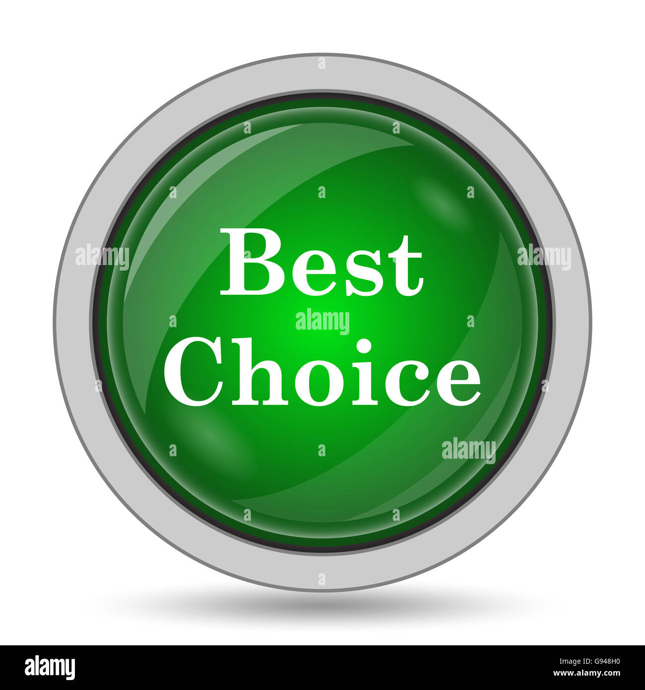 Best choice icon. Internet button on white background Stock Photo - Alamy