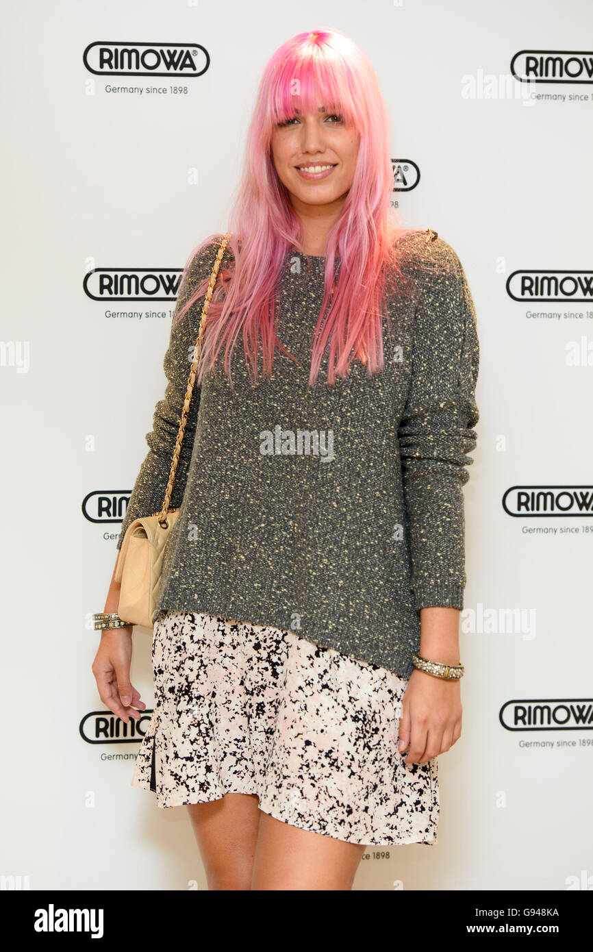Amber Le Bon attending the launch of the Rimowa concept store, on Bond ...