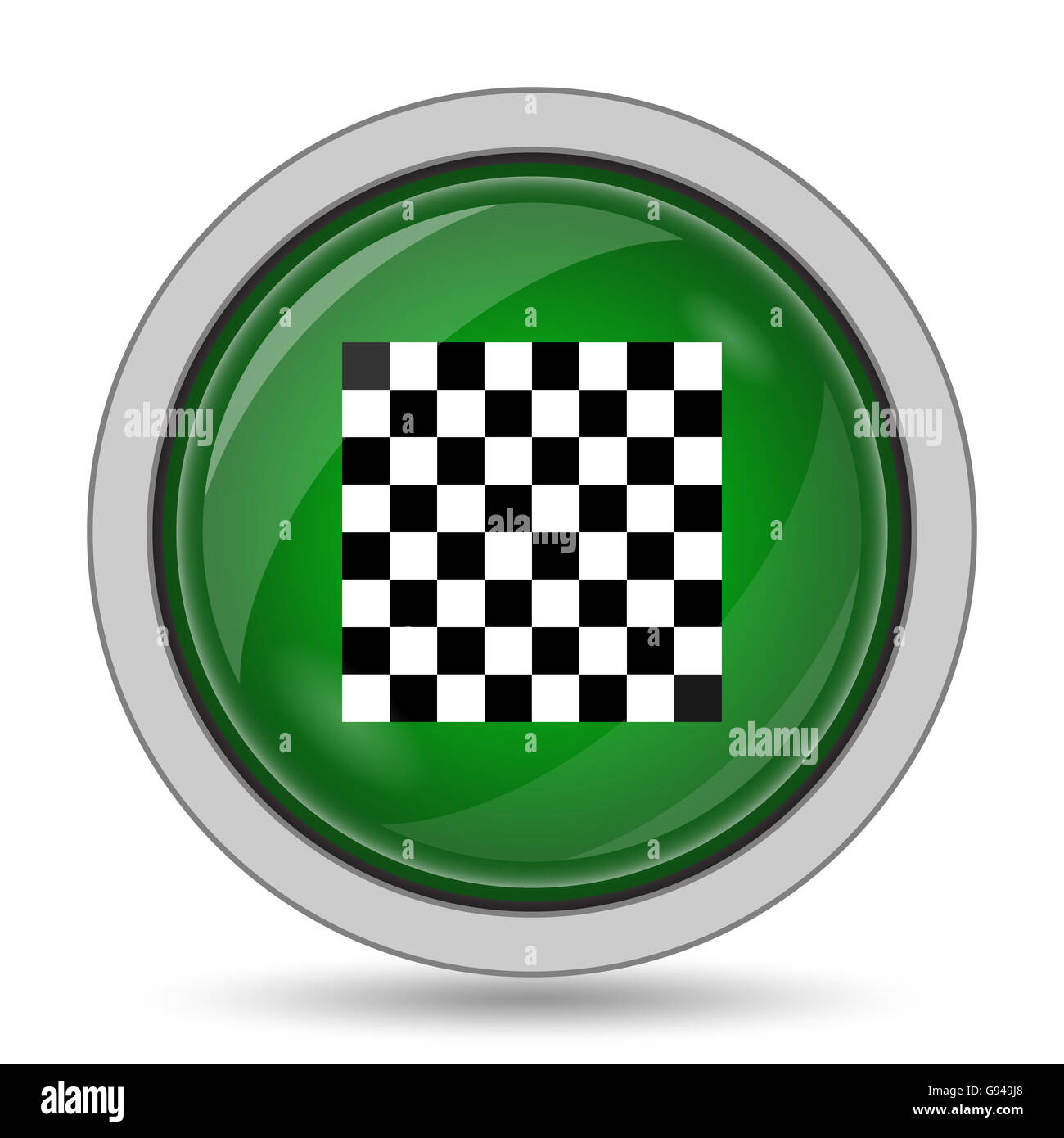 Finish flag icon. Internet button on white background Stock Photo - Alamy