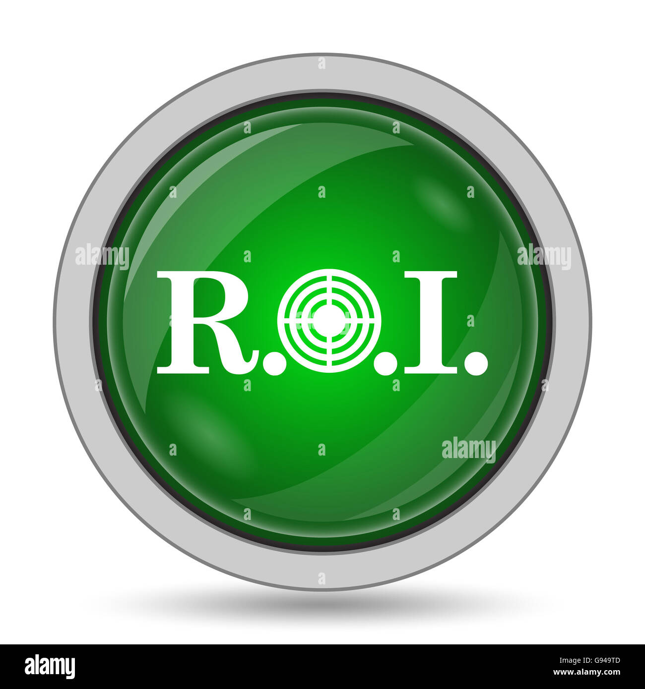 Return investment icon green hi-res stock photography and images - Alamy