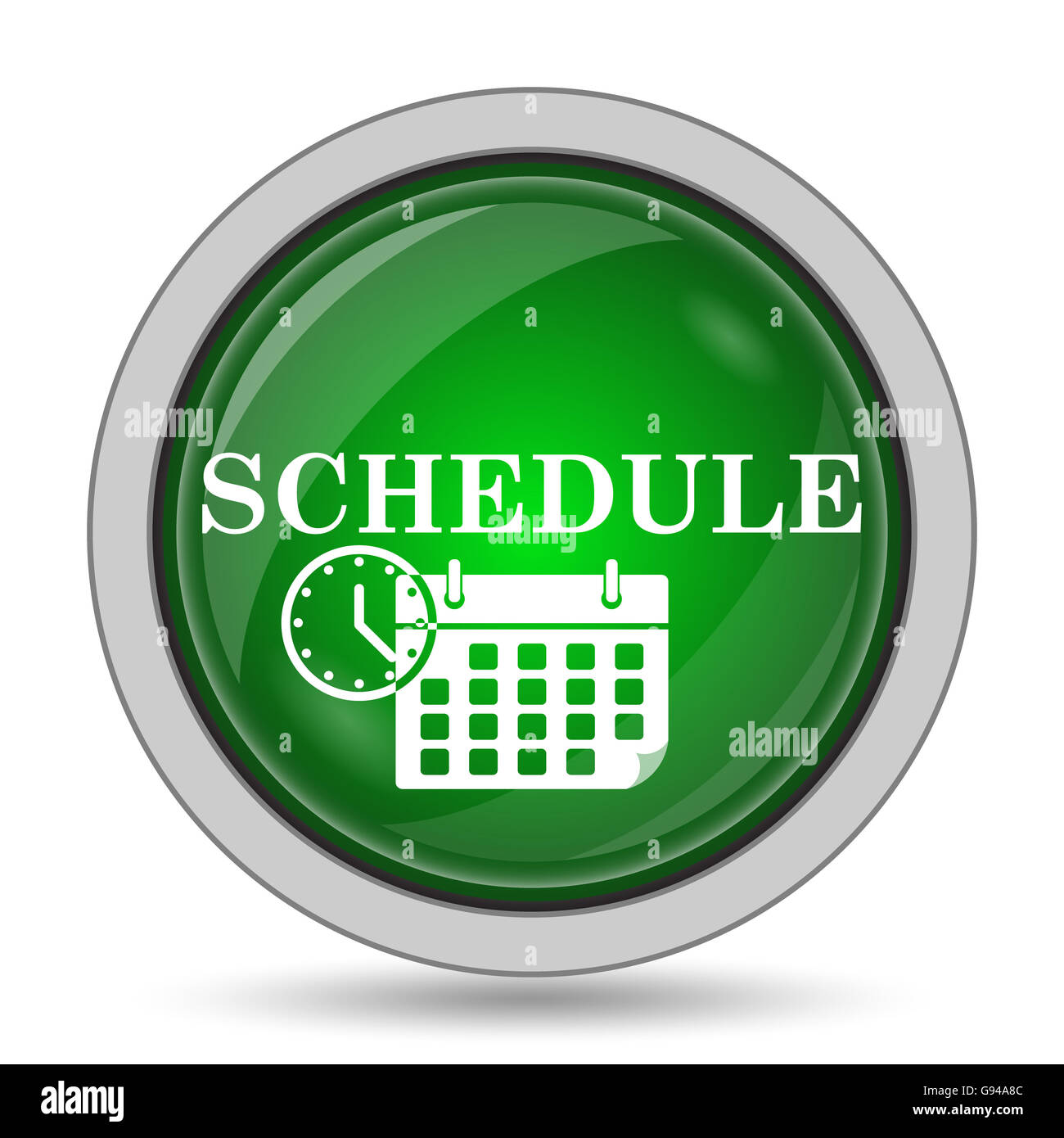 Schedule icon hi-res stock photography and images - Alamy
