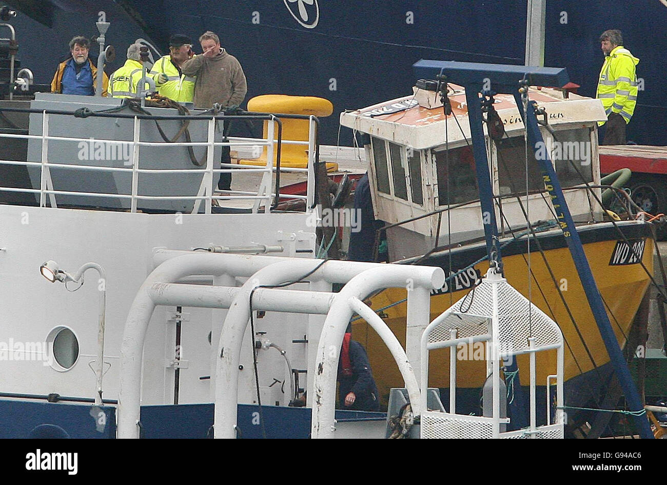 Which sank last november with the loss of two crew hires stock