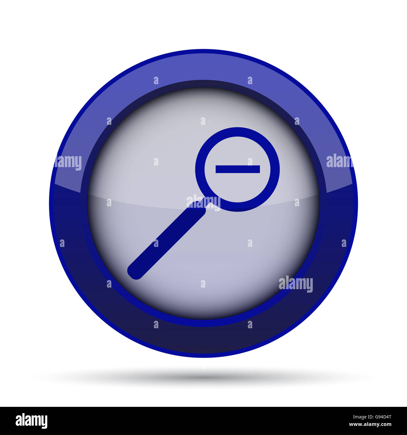 Zoom out icon. Internet button on white background Stock Photo - Alamy