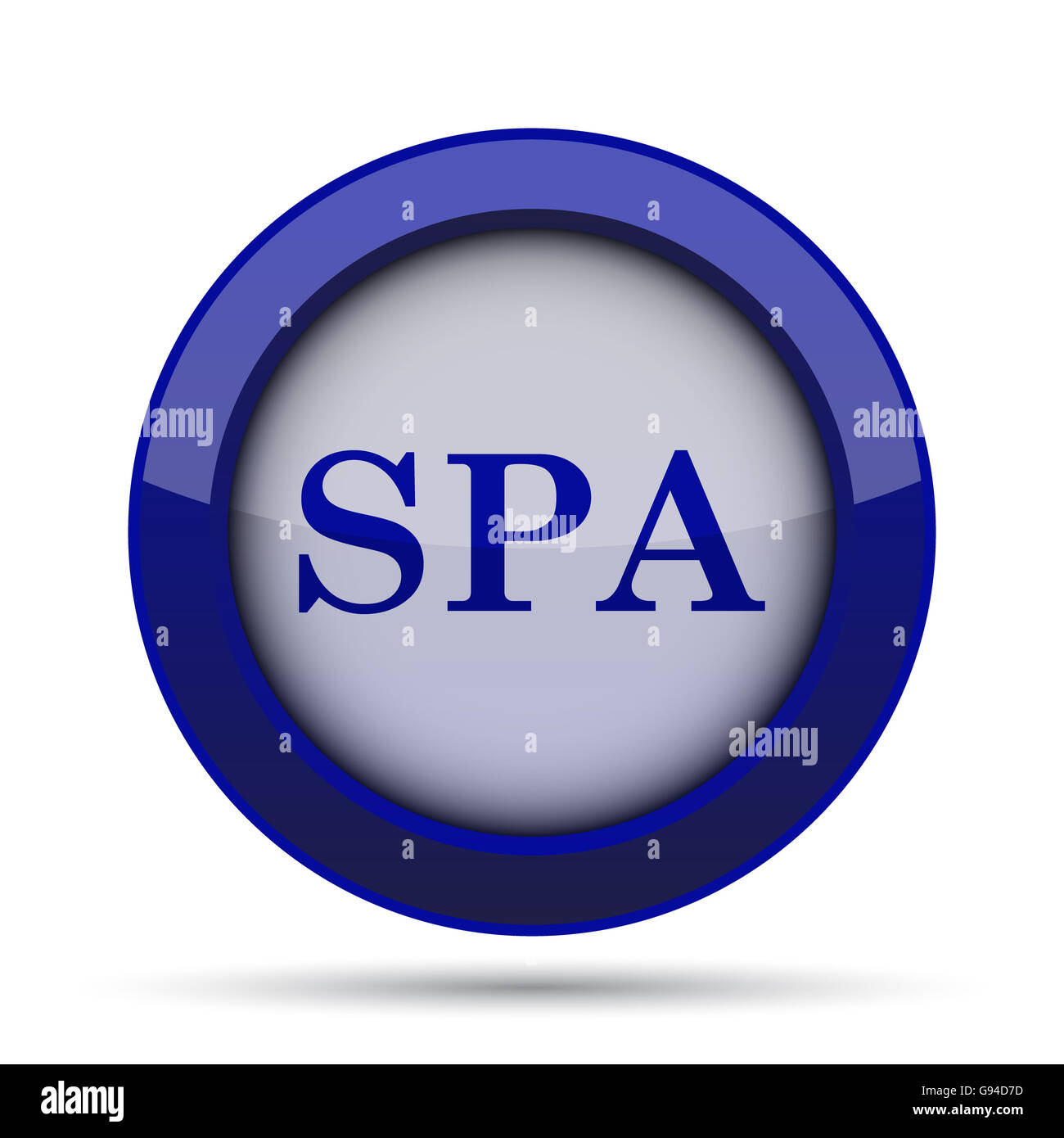 Spa icon. Internet button on white background Stock Photo - Alamy