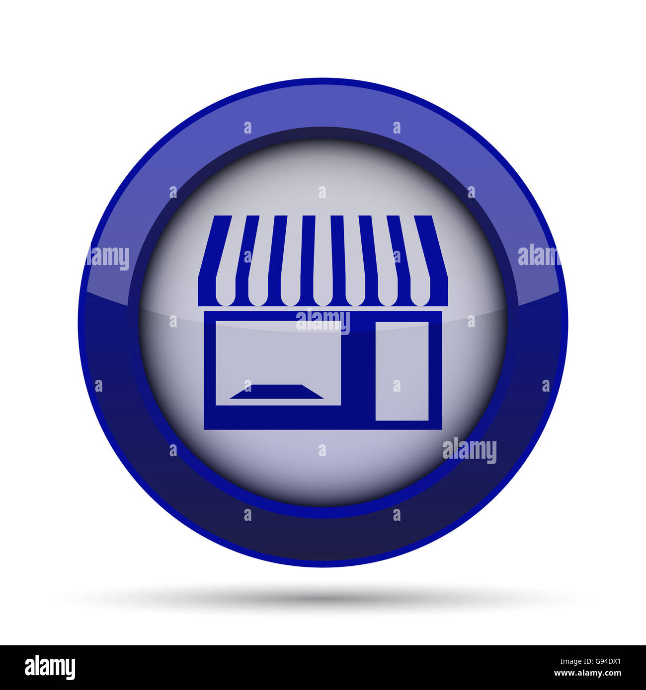 Store icon. Internet button on white background Stock Photo - Alamy