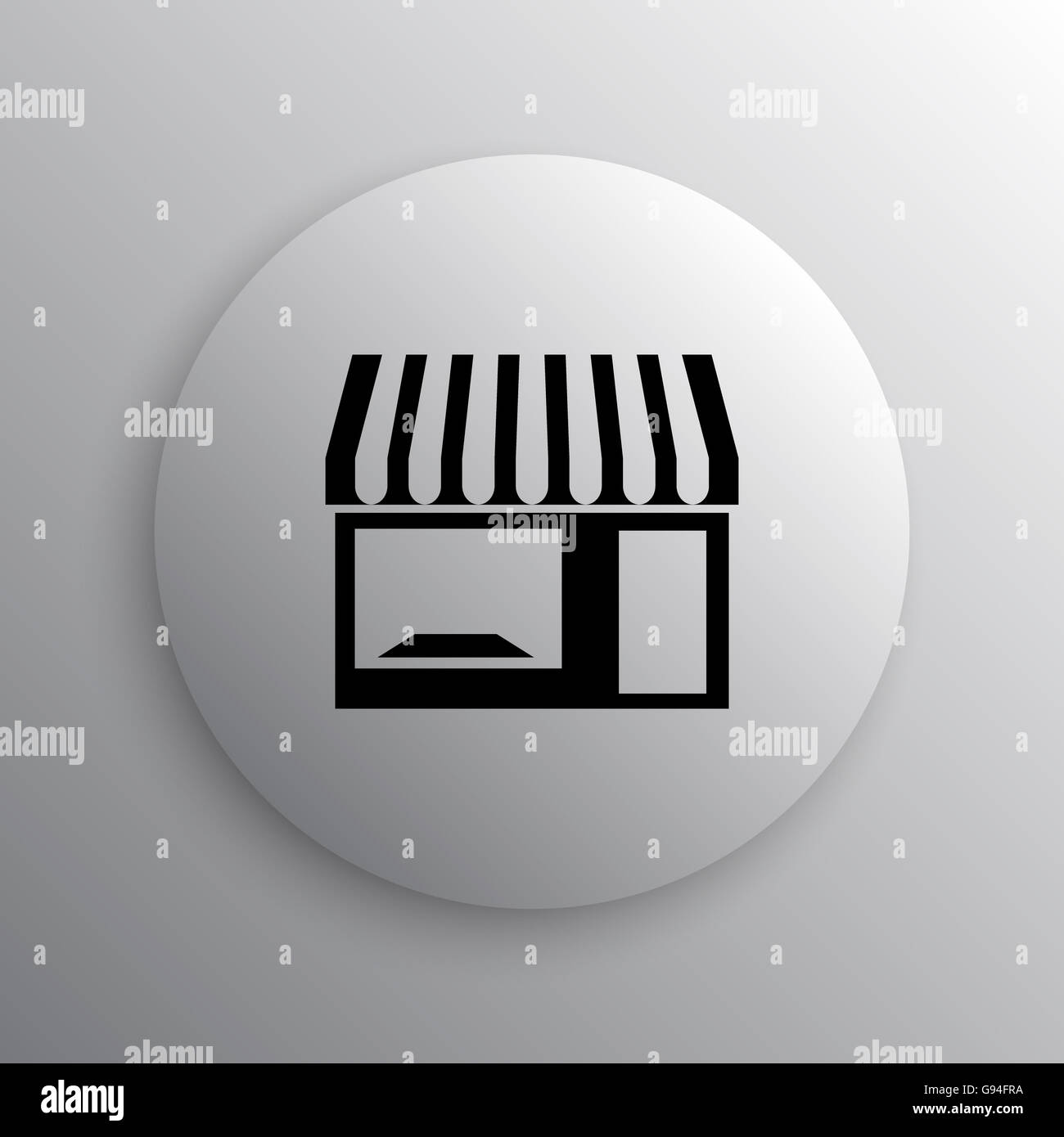 Store icon. Internet button on white background Stock Photo - Alamy