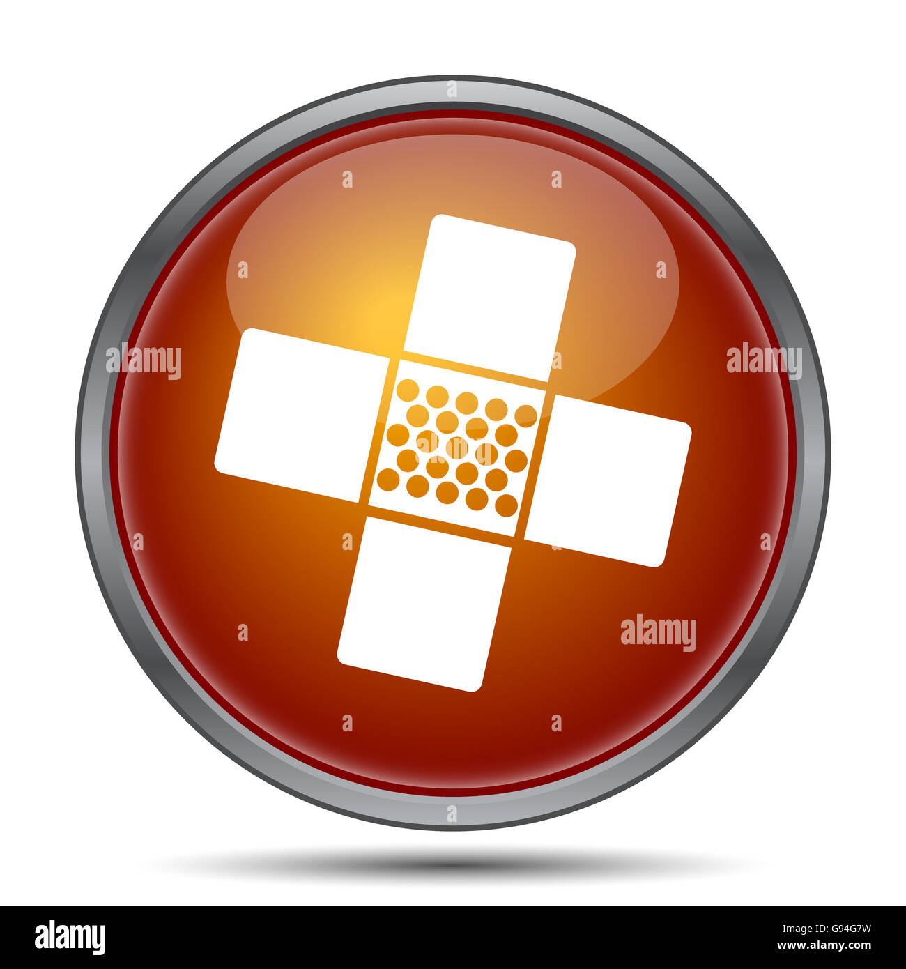 Medical patch icon. Internet button on white background Stock Photo - Alamy