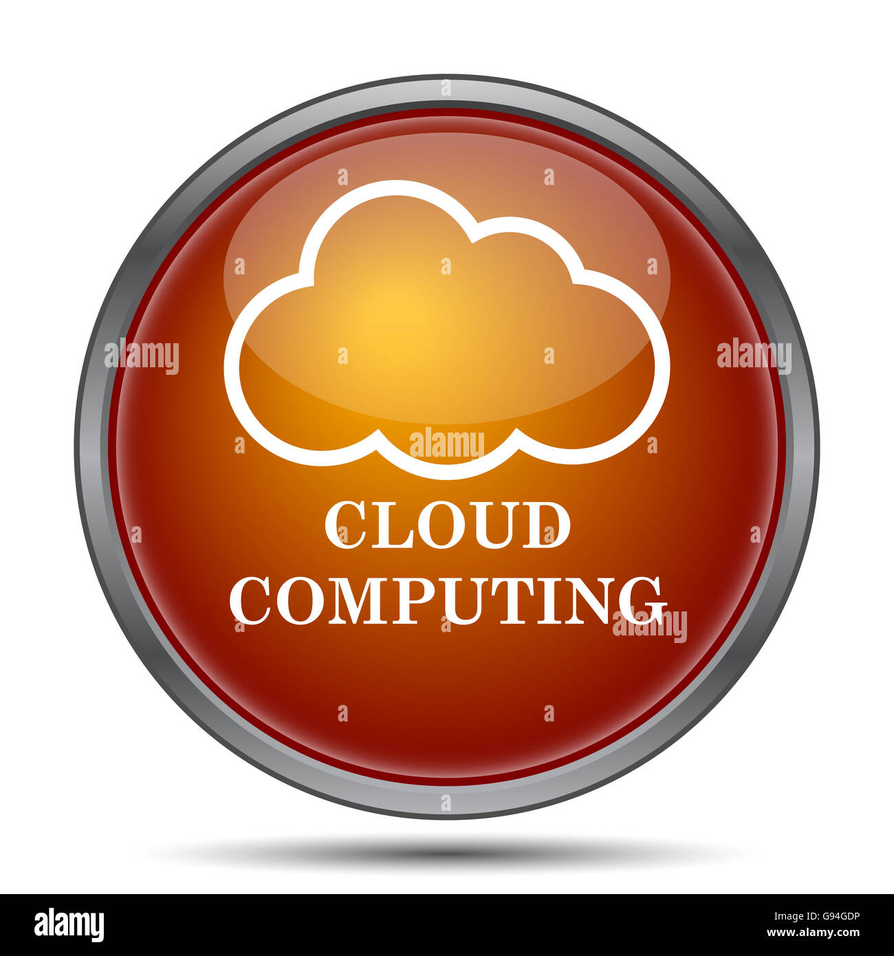 Cloud icon white background hi-res stock photography and images - Alamy