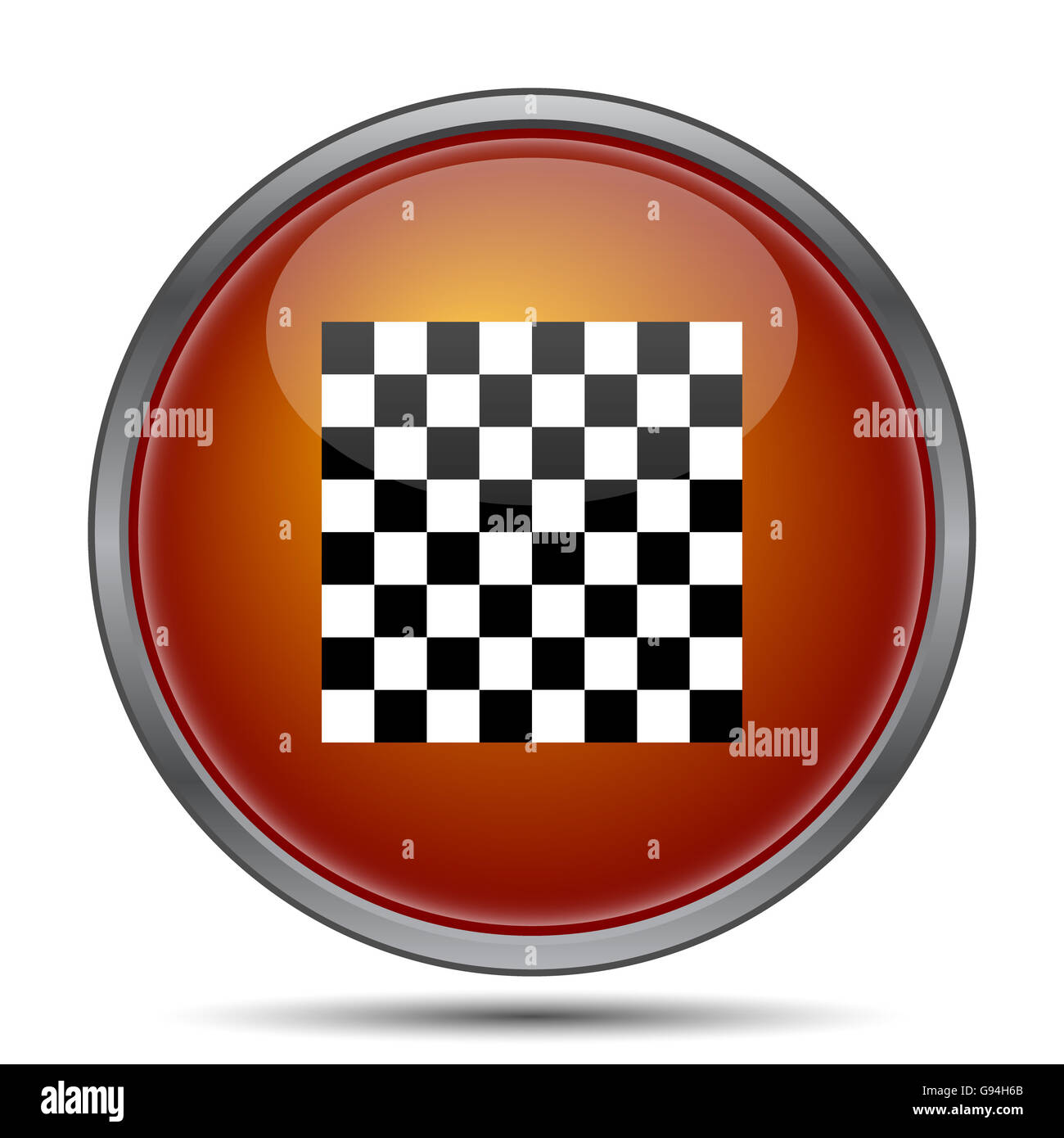 Finish flag icon. Internet button on white background Stock Photo - Alamy
