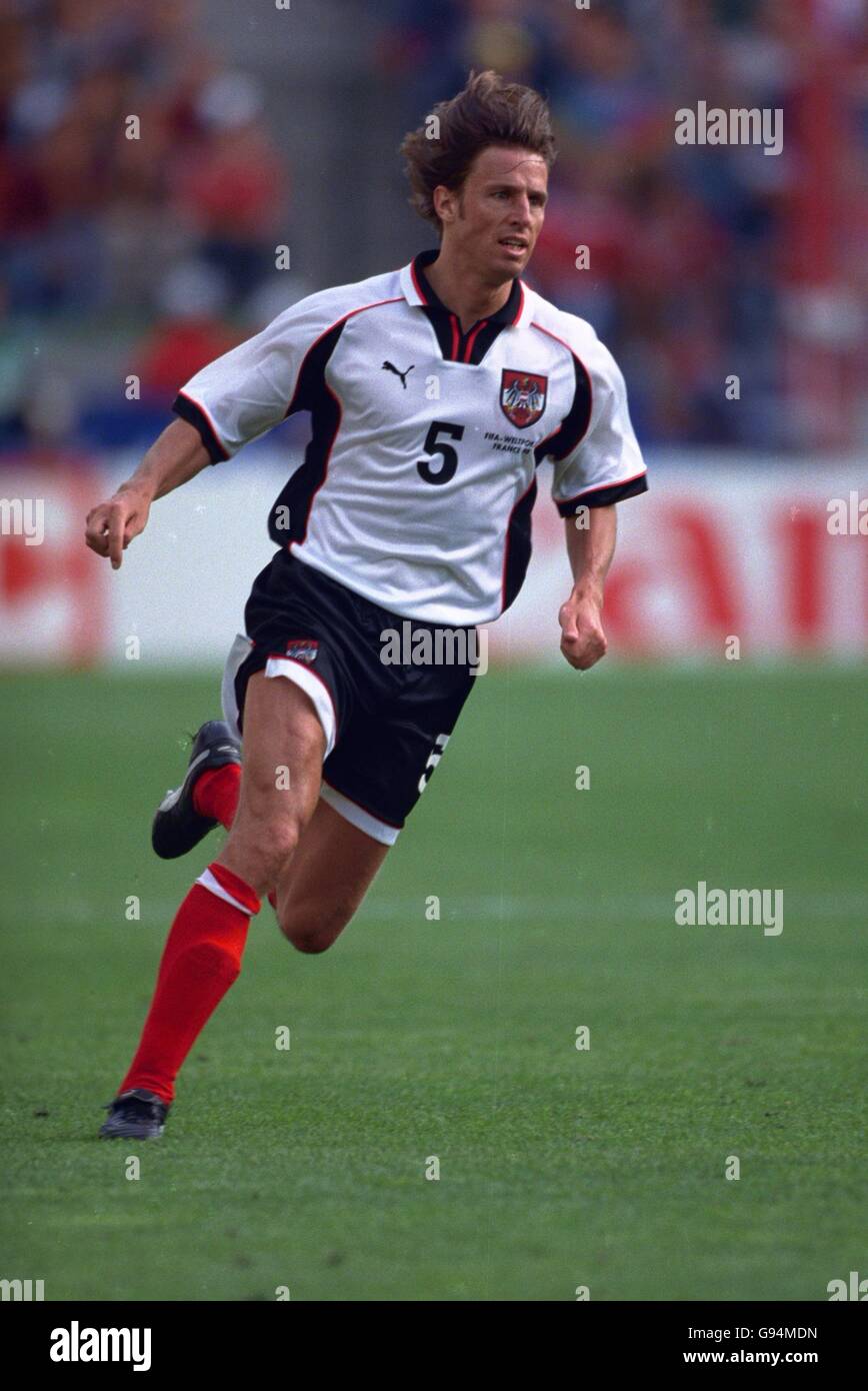 Soccer - World Cup France 98 - Group B - Chile v Austria Stock Photo