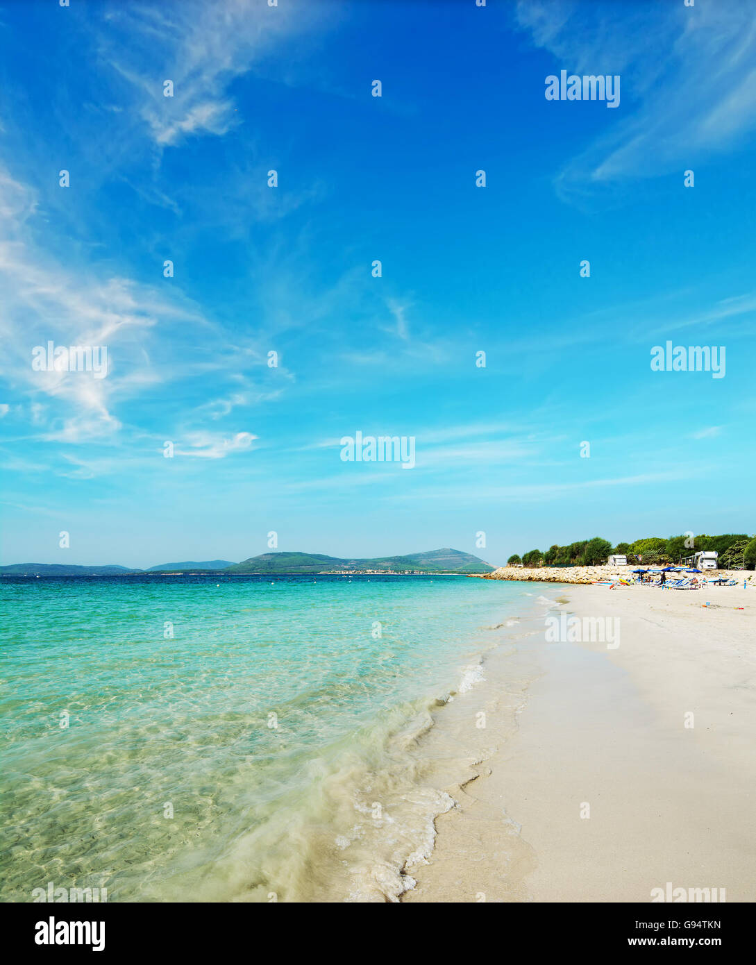 beautiful coastline in Sardinia Stock Photo - Alamy