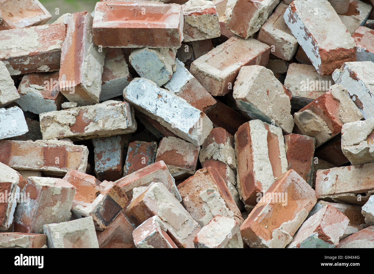 Bricks in a pile Stock Photo