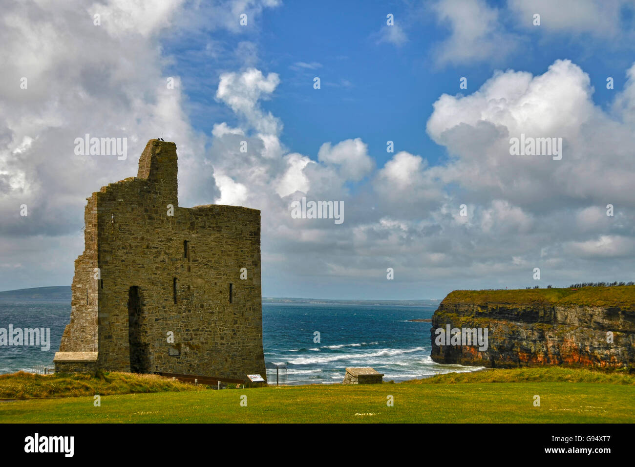 Ballybunion castle, Ballybunion, County Kerry, Ireland Stock Photo
