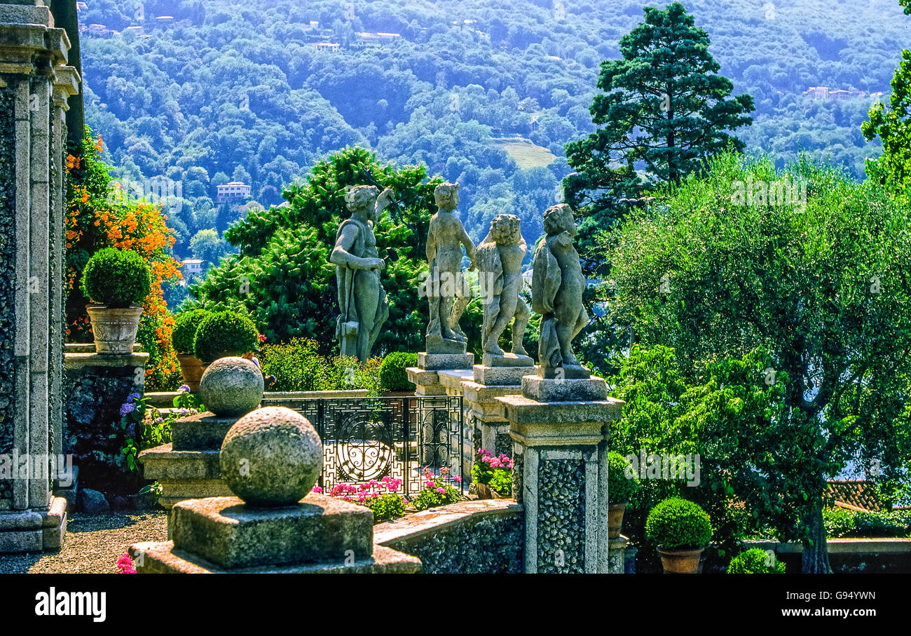 Italy Piedmont Isolabella The garden of Borromeo Palace Stock Photo Alamy