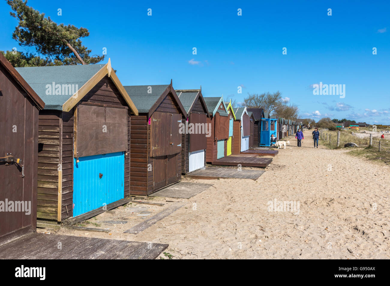 England Dorset Studland Beach Huts On Knoll Beach Adrian Baker