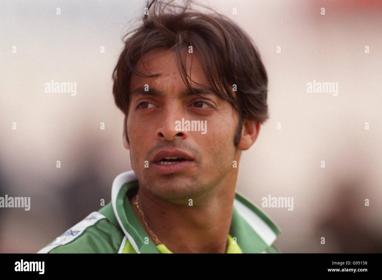Cricket World Cup Warm Up Match Lancashire v Pakistan. Shoaib