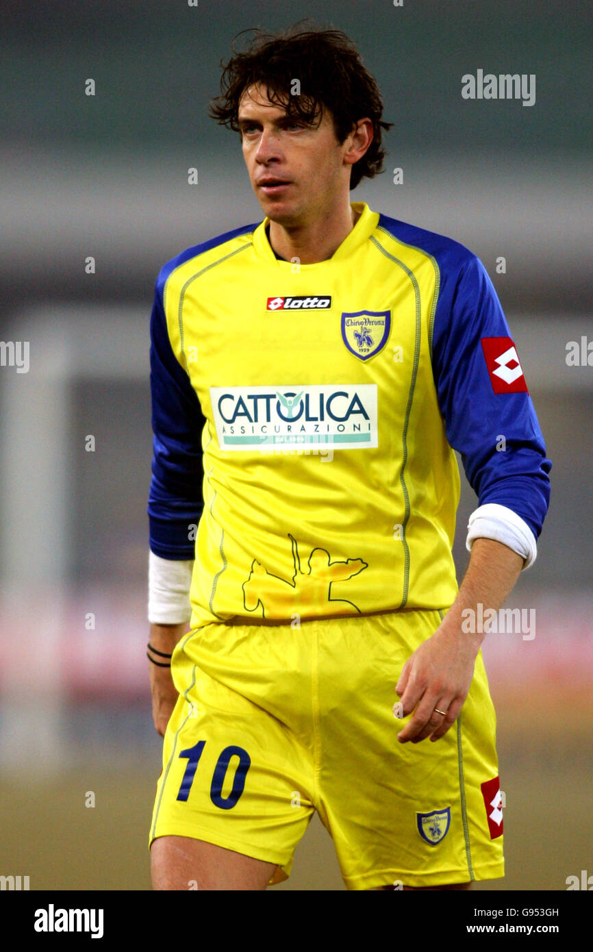 Soccer - Italian Serie A - Chievo Verona v Sampdoria - Marc'Antonio  Bentegodi Stadium. Andrea Zanchetta, Chievo Verona Stock Photo - Alamy