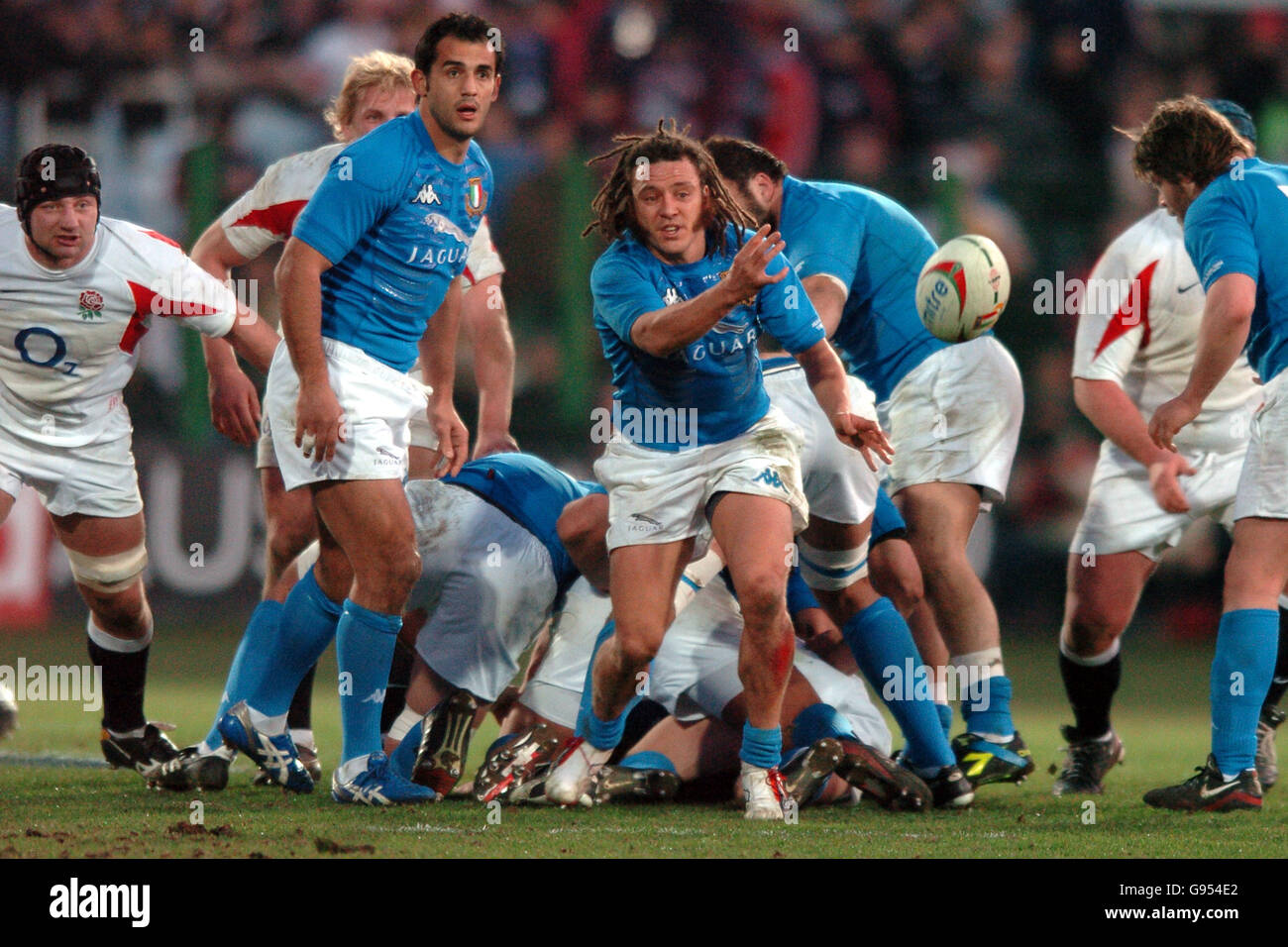 Rugby Union - RBS 6 Nations Championship 2006 - Italy v England - Stadio  Flaminio Stock Photo - Alamy